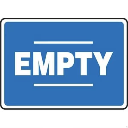 Accuform CHEMICAL DRUM SIGN EMPTY 10 in X 14 in MCPG527XL